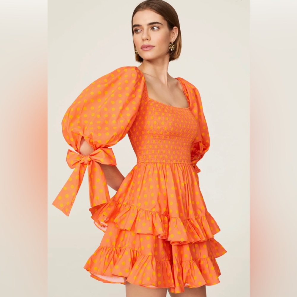 Caroline Constas Finley dotted dress